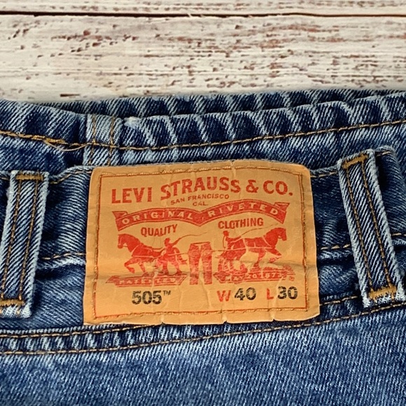 Levi Strauss “505” Straight leg blue jeans size 40 - Picture 9 of 16